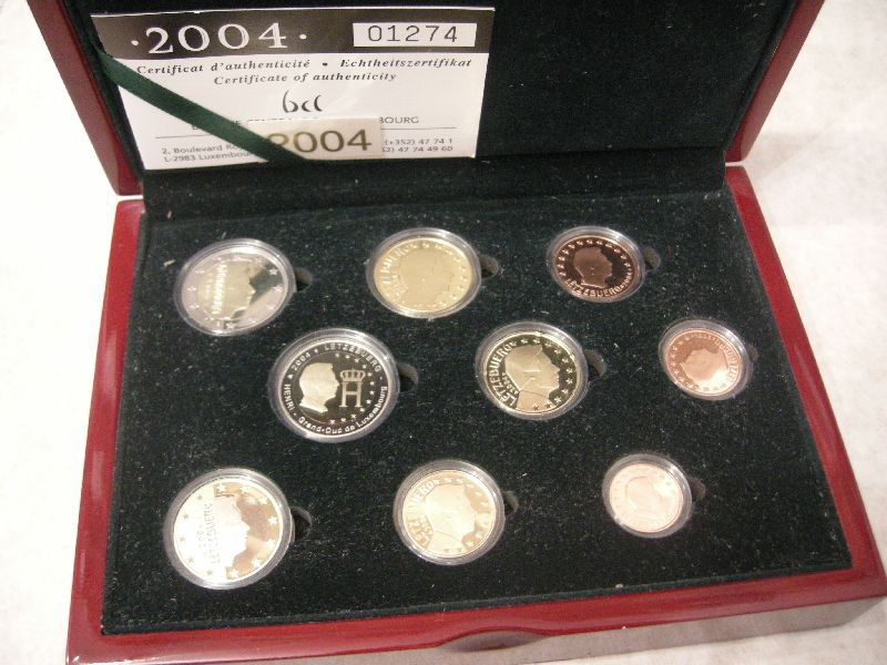 (afbeelding voor) Proofset Luxemburg 2004. Oplage 1500 stuks!